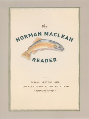 cover image of The Norman Maclean Reader
